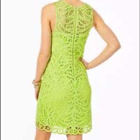 NWT Lime Green Lily Pulitzer Siesta Shift Dress - Picture 6 of 6